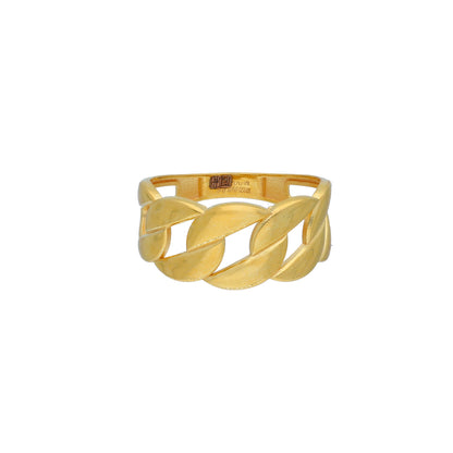 Gold Stylish Ring 21KT - FKJRN21KM11793