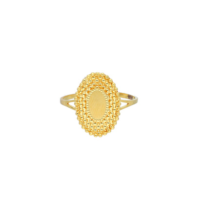 Gold Turkish Design Ring 21KT - FKJRN21KM11794