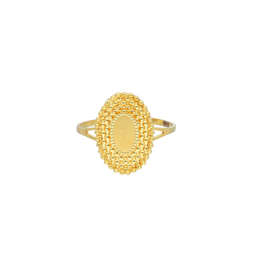 Gold Turkish Design Ring 21KT - FKJRN21KM11794