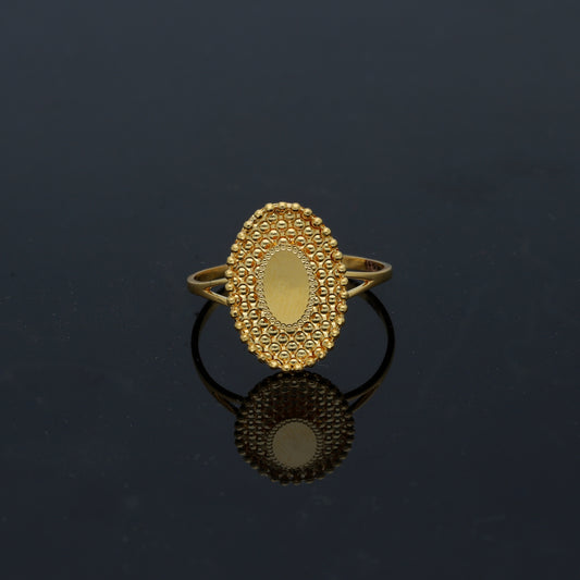 Gold Turkish Design Ring 21KT - FKJRN21KM11794