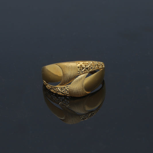 Gold Turkish Design Ring 21KT - FKJRN21KM11795