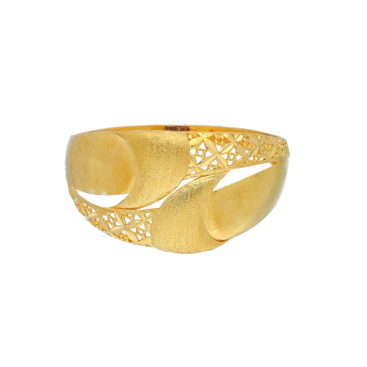 Gold Turkish Design Ring 21KT - FKJRN21KM11795