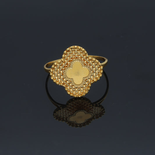 Gold Turkish Design Ring 21KT - FKJRN21KM11799