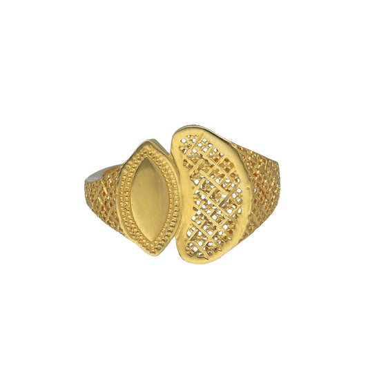 Gold Turkish Design Ring 21KT - FKJRN21KM11813