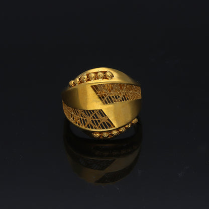 Gold Turkish Design Ring 21KT - FKJRN21KM11815
