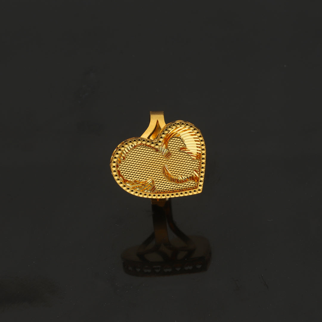 Gold Mother & Daughter Ring 21KT - FKJRN21KM11817