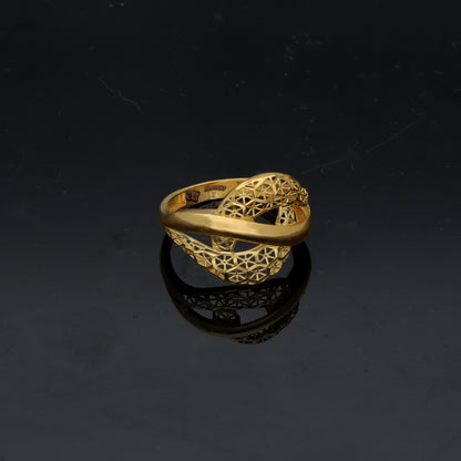 Gold Turkish Design Ring 21KT - FKJRN21KM11884
