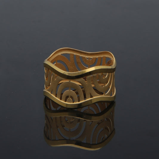 Gold Turkish Design Ring 21KT - FKJRN21KM11886