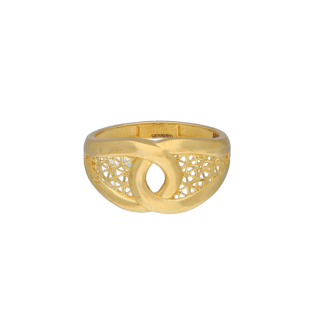 Gold Turkish Design Ring 21KT - FKJRN21KM11889