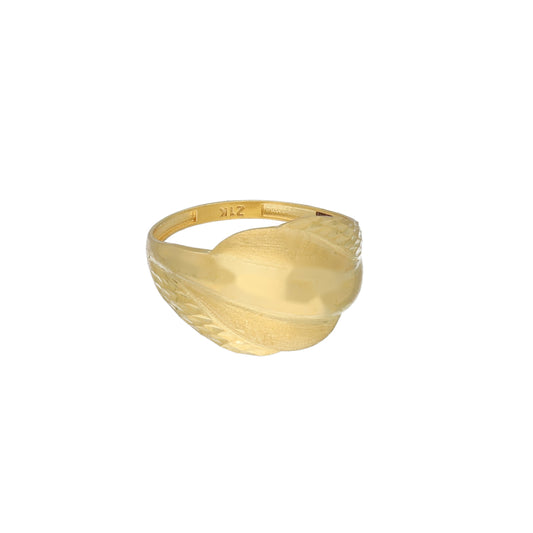 Gold Classic Design Ring 21KT - FKJRN21KM11890