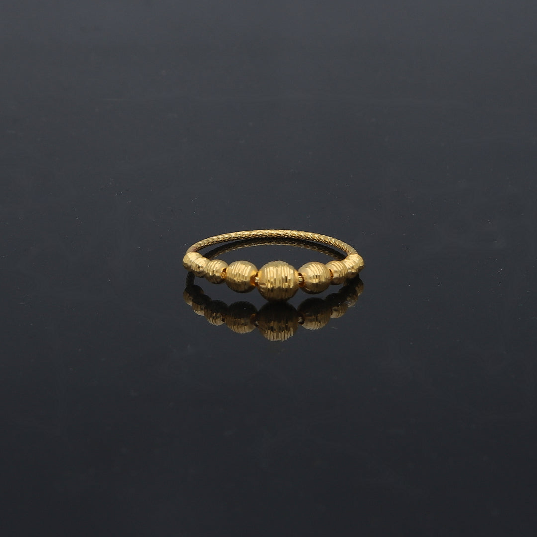 Gold Balls Design Ring 21KT - FKJRN21KM11908