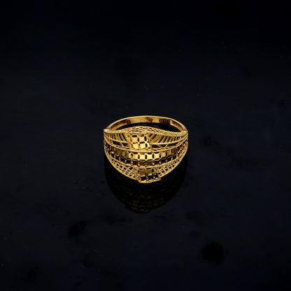 Gold Turkish Design Ring 21KT - FKJRN21KM11932
