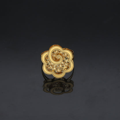 Gold Turkish Design Ring 21KT - FKJRN21KM11949