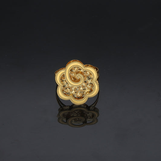 Gold Turkish Design Ring 21KT - FKJRN21KM11949