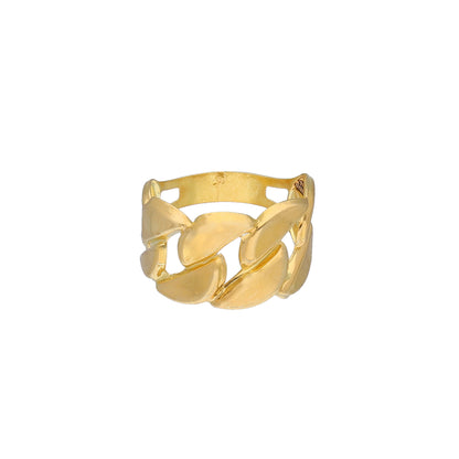 Gold Elegant Design Ring 21KT - FKJRN21KM11954