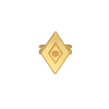 Gold Classic Ring 21KT - FKJRN21KM11956