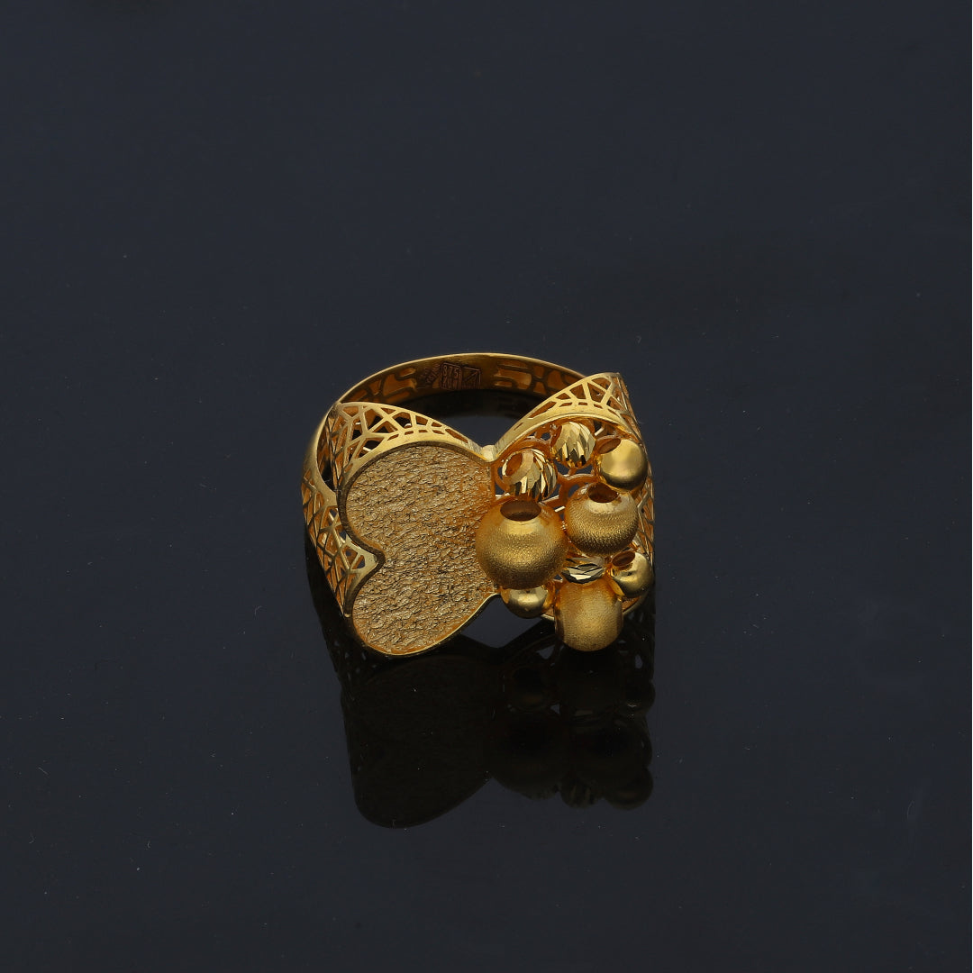 Gold Turkish Design Ring 21KT - FKJRN21KM11962