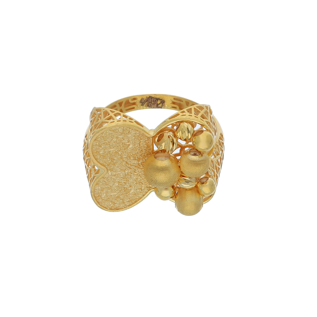 Gold Turkish Design Ring 21KT - FKJRN21KM11962