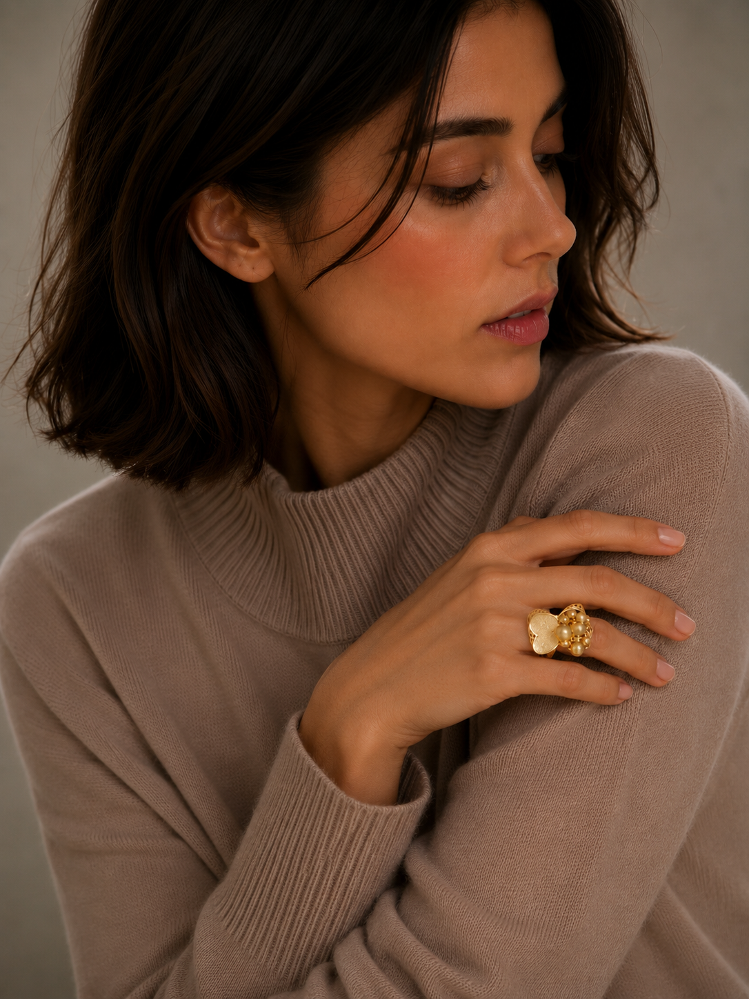 Gold Turkish Design Ring 21KT - FKJRN21KM11962