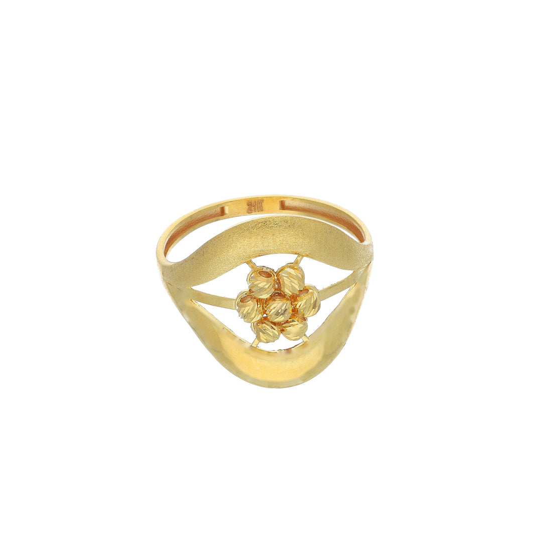 Gold Turkish Design Ring 21KT - FKJRN21KM11963