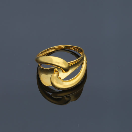 Gold Harmony Abstract Ring 21KT - FKJRN21KM11972