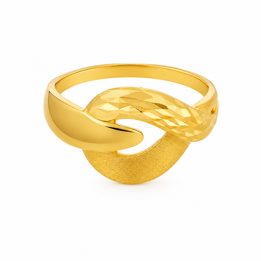 Gold Classic Ring 21KT - FKJRN21KM12029
