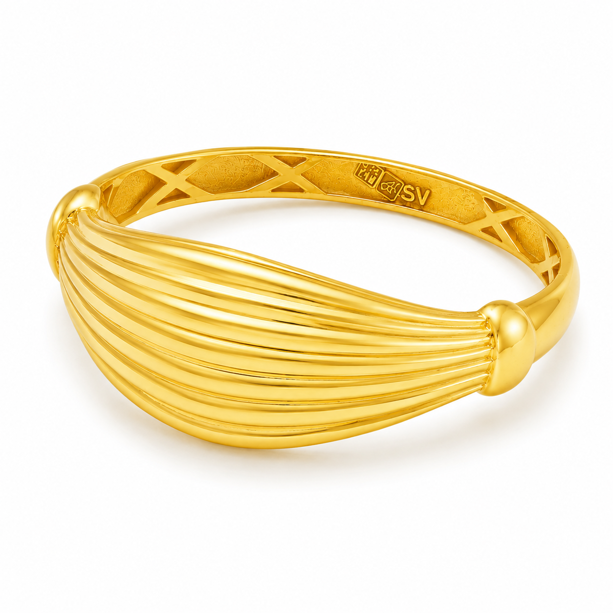 Gold Elegant Ring 21KT - FKJRN21KM12171