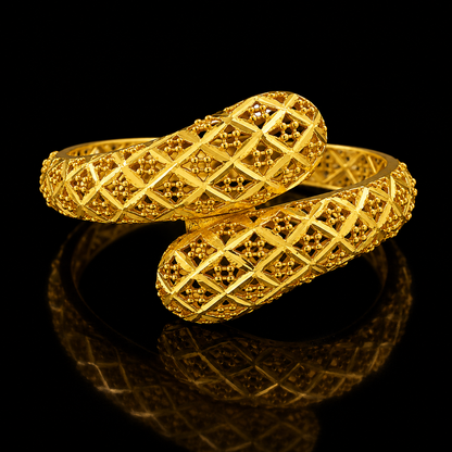 Gold Turkish Design Ring 21KT - FKJRN21KM12172