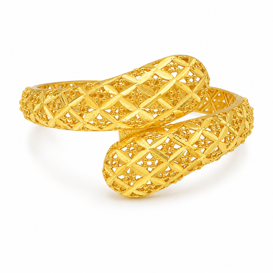 Gold Turkish Design Ring 21KT - FKJRN21KM12172