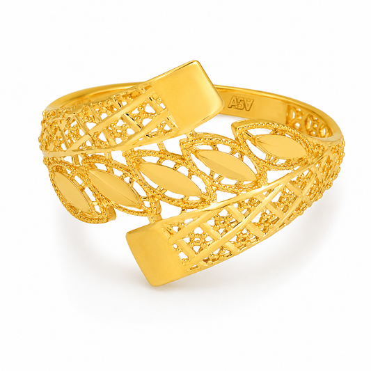 Gold Turkish Design Ring 21KT - FKJRN21KM12174