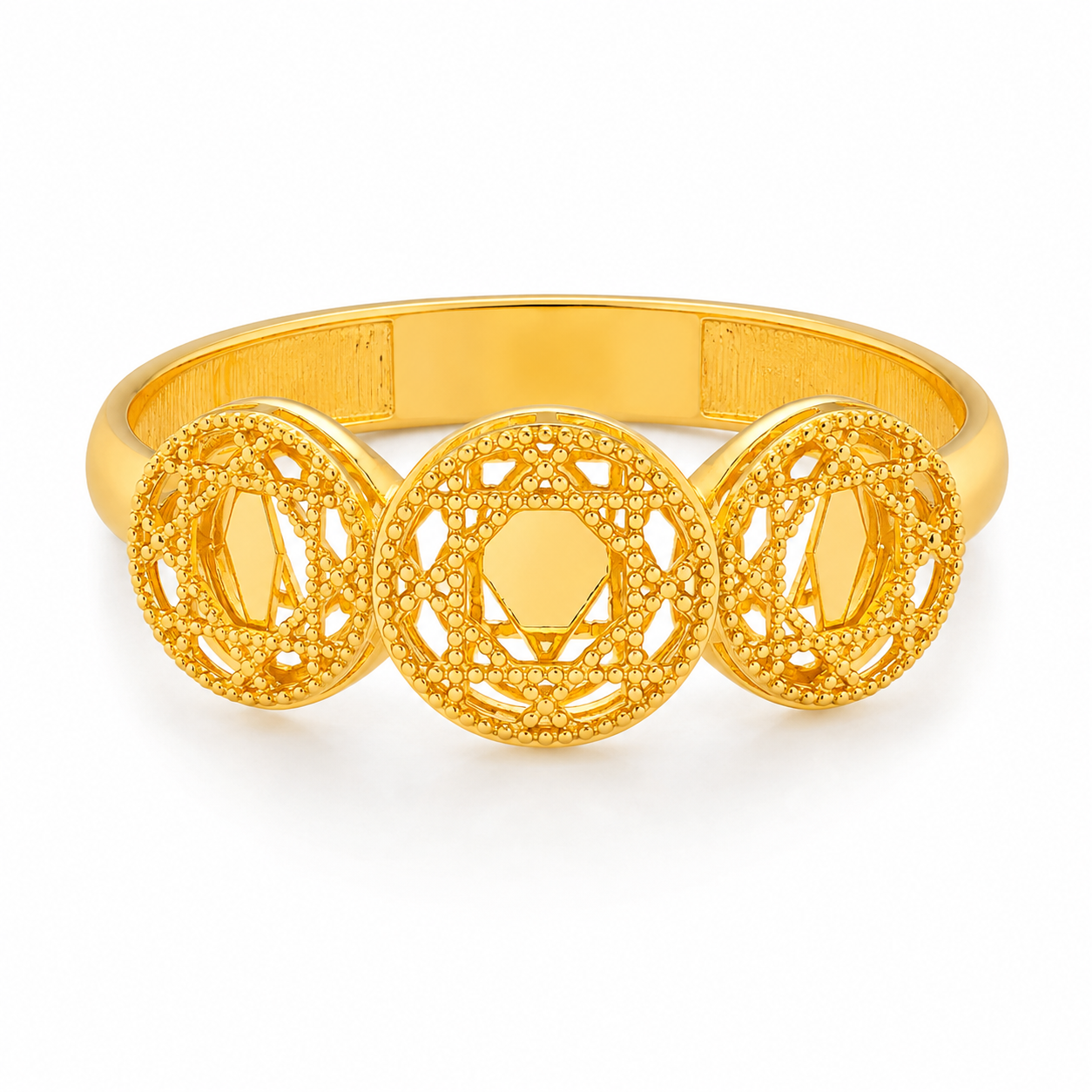 Gold Turkish Design Ring 21KT - FKJRN21KM12175