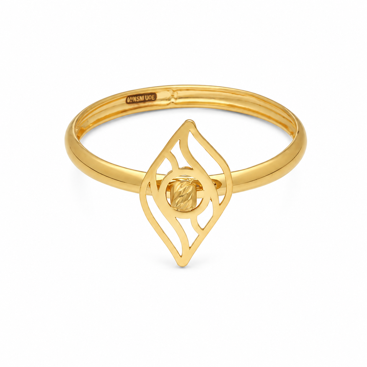 Gold Leaf Design Ring 21KT - FKJRN21KM12237