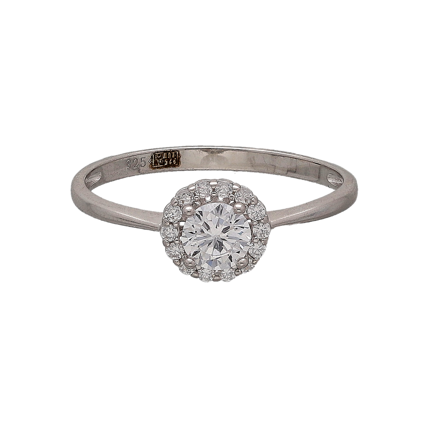 Sterling Silver 925 Circle Shine Ring - FKJRNSL10716