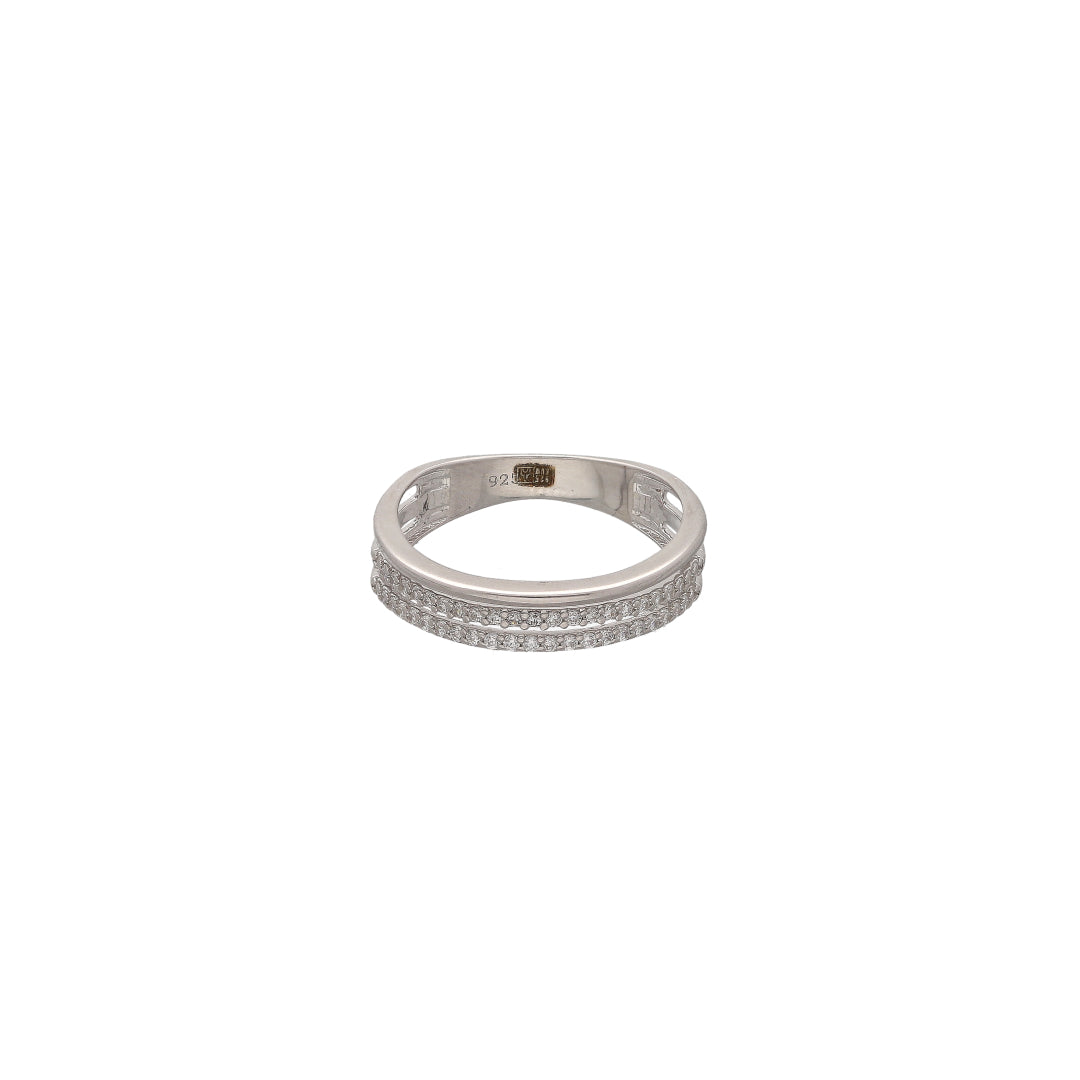 Sterling Silver 925 Luxe Line Ring - FKJRNSL10730