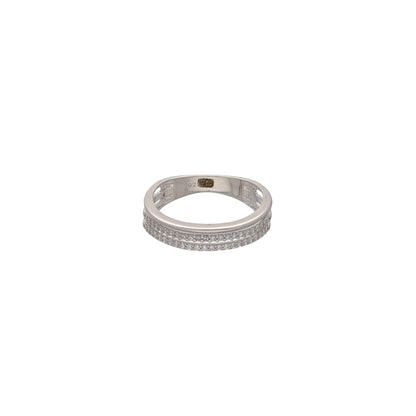 Sterling Silver 925 Luxe Line Ring - FKJRNSL10730