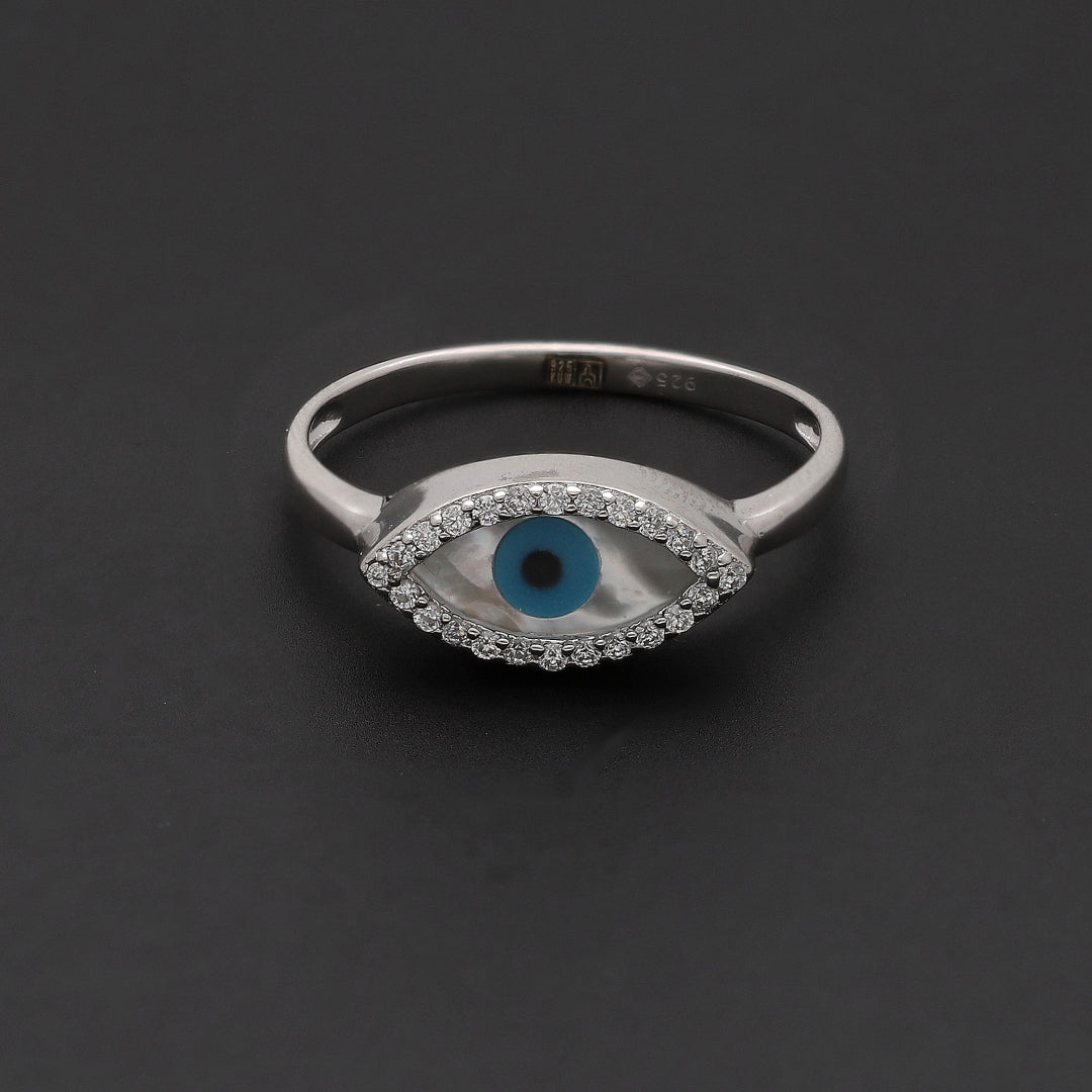 Sterling Silver 925 Evil Eye Ring - FKJRNSL10734