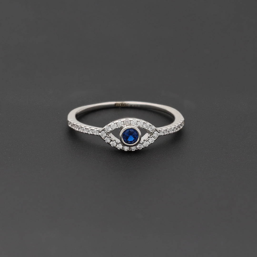 Sterling Silver 925 Mystic Blue Ring - FKJRNSL10750