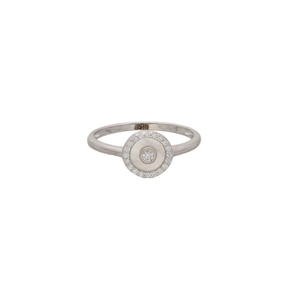 Sterling Silver 925 Light Halo Ring - FKJRNSL10782