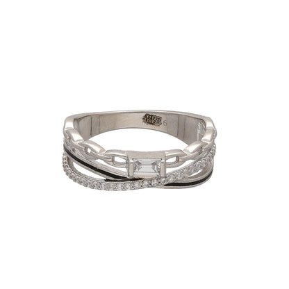 Sterling Silver 925 Urban Link Ring - FKJRNSL10784