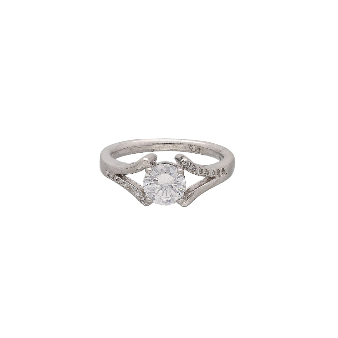 Sterling Silver 925 Celeste Solitaire Ring - FKJRNSL10785