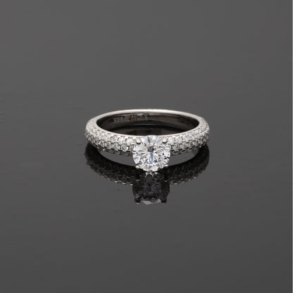 Sterling Silver 925 Diamond Ring - FKJRNSL10788