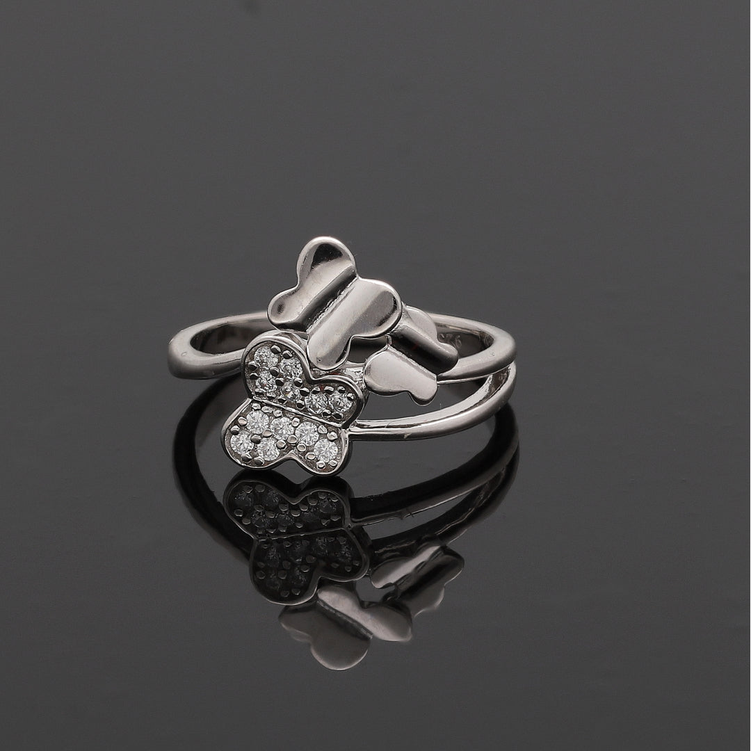 Sterling Silver 925 Butterfly Ring - FKJRNSL10789