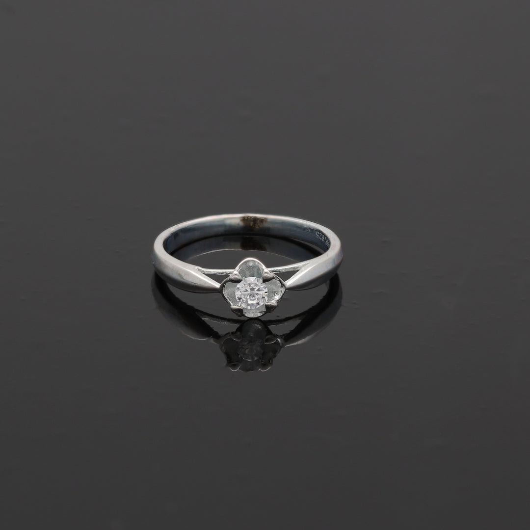 Sterling Silver 925 Diamond Daisy Ring - FKJRNSL10793