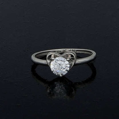 Sterling Silver 925 Heart Cut Ring - FKJRNSL10980