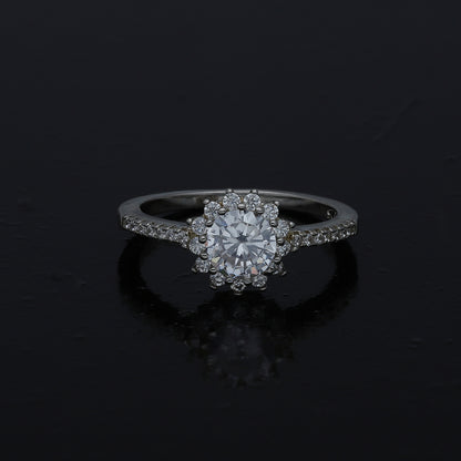 Sterling Silver 925 Stone Accent Ring - FKJRNSL11013