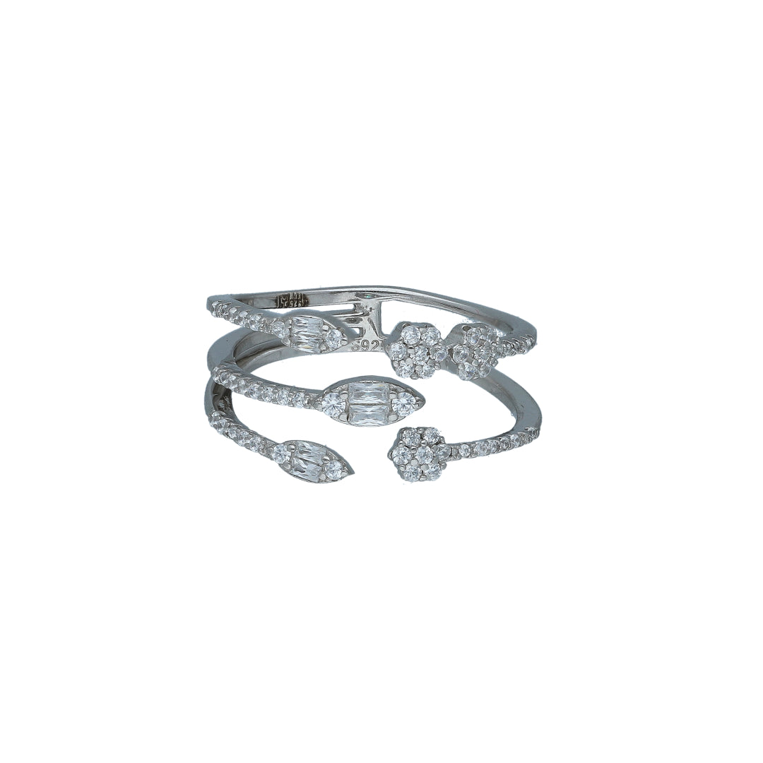 Sterling Silver 925 Split Wrap Ring - FKJRNSL11019