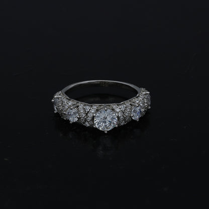 Sterling Silver 925 Multi Center Ring - FKJRNSL11021