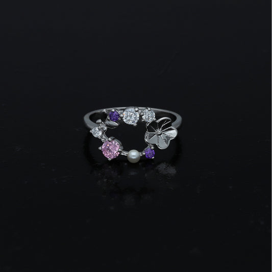 Sterling Silver 925 Floral Wrap Ring - FKJRNSL11027