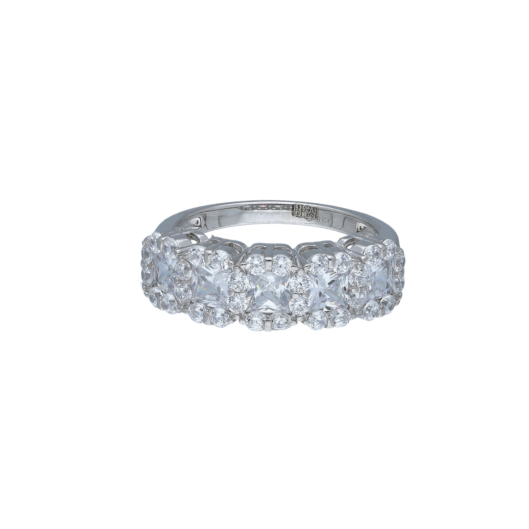 Sterling Silver 925 Wide Statement Ring - FKJRNSL11029