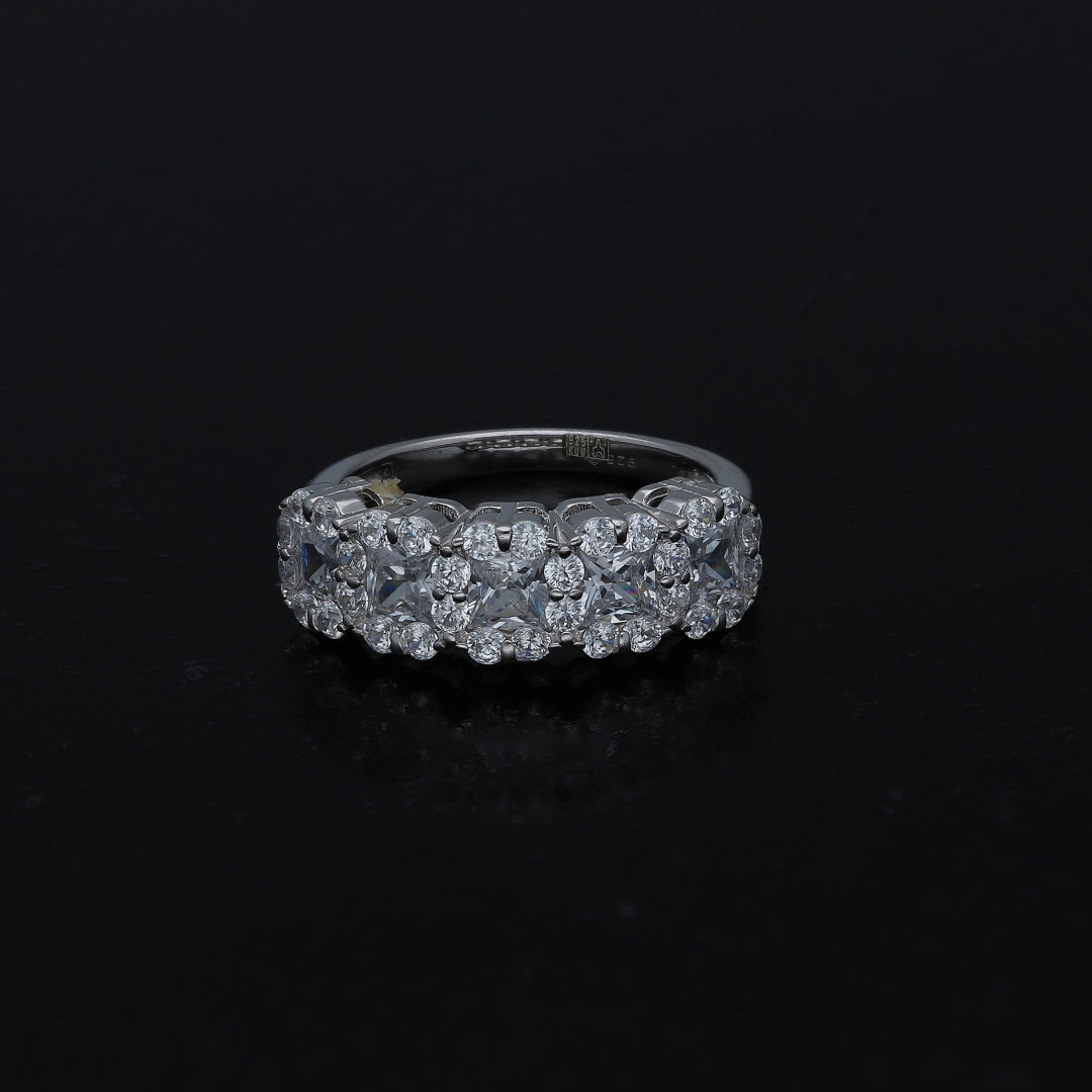 Sterling Silver 925 Wide Statement Ring - FKJRNSL11029
